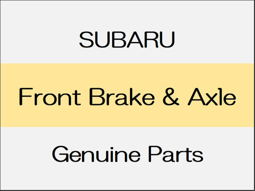 [NEW] JDM SUBARU FORESTER SK  Front Brake & Axle