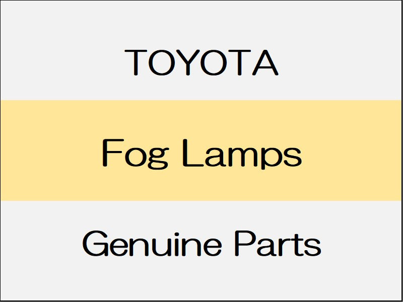 [NEW] JDM TOYOTA ALPHARD H3# Fog Lamps / LED Fog Lamps