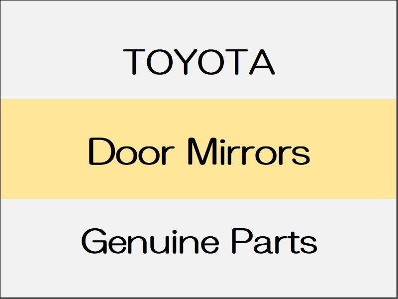 [NEW] JDM TOYOTA ALPHARD H3# Door Mirrors