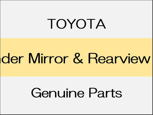 [NEW] JDM TOYOTA ALPHARD H3# Rear Under Mirror & Rearview Camera