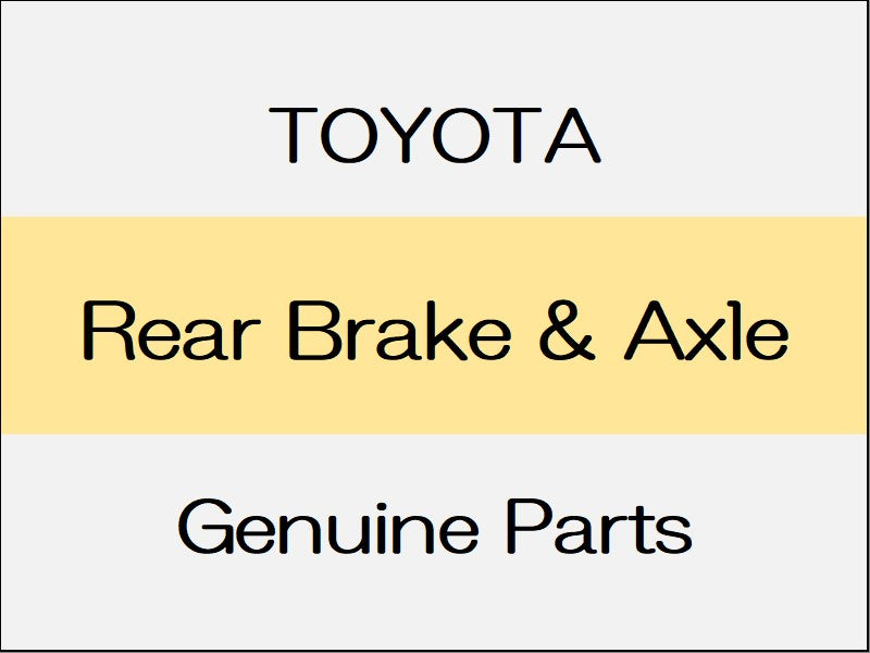 [NEW] JDM TOYOTA ALPHARD H3# Rear Brake & Axle / 4WD