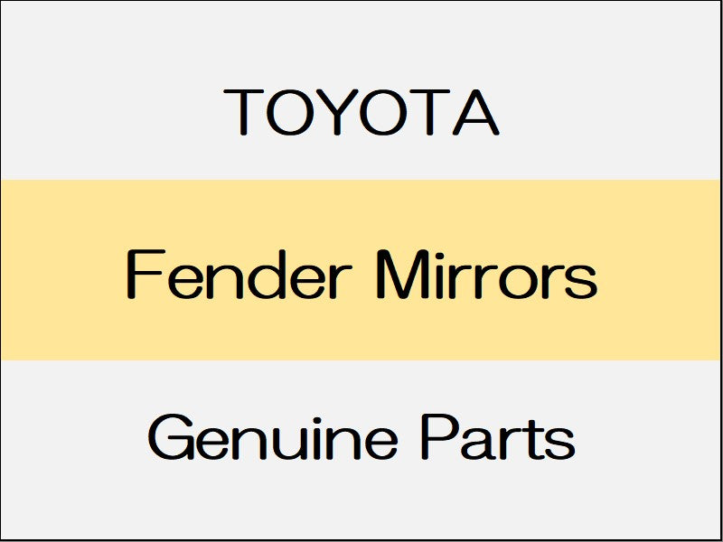 [NEW] JDM TOYOTA VELLFIRE H3# Fender Mirrors / Without Panoramic View Monitor Left Only