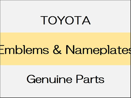[NEW] JDM TOYOTA SUPRA B22 42 82 Emblems & Nameplates