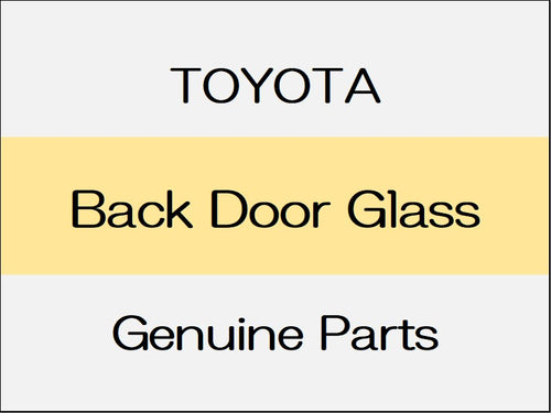 [NEW] JDM TOYOTA SUPRA B22 42 82 Back Door Glass