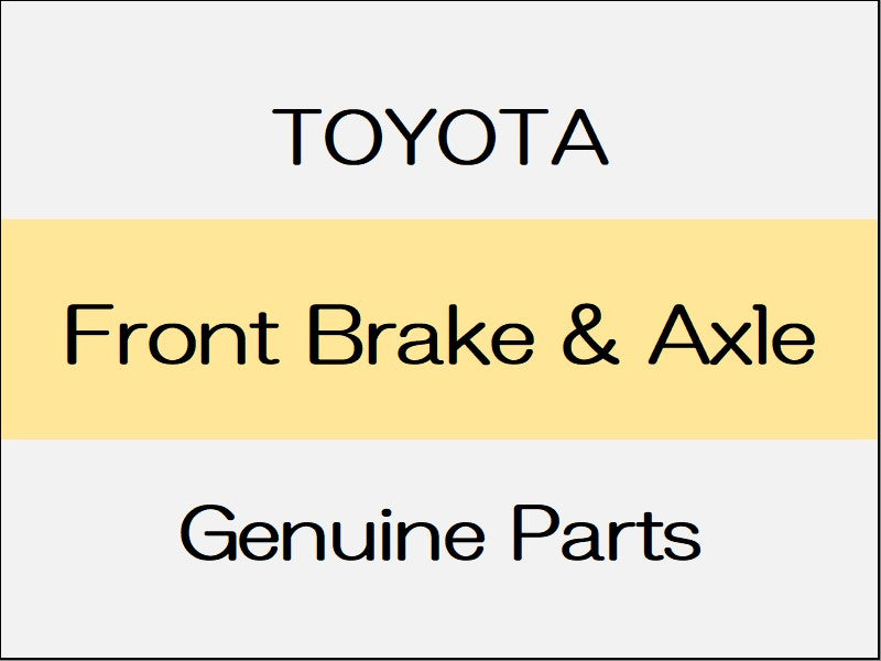 [NEW] JDM TOYOTA SUPRA B22 42 82 Front Brake & Axle / B58