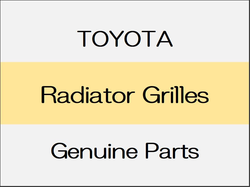 [NEW] JDM TOYOTA VITZ P13# Radiator Grilles / Sports Type to Apr 2014