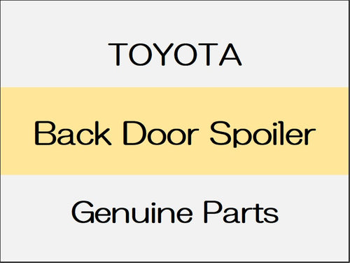 [NEW] JDM TOYOTA VITZ P13# Back Door Spoiler / Standard Series Sporty Package, Sport Series, G'S Series to Apr 2014