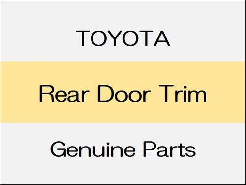 [NEW] JDM TOYOTA RAV4 MXAA5# Rear Door Trim