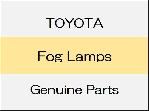[NEW] JDM TOYOTA C-HR X10¥50 Fog Lamps / from Oct 2019 Standard Series G-T, from Oct 2019 Standard Series G, from Oct 2019 GR Sports