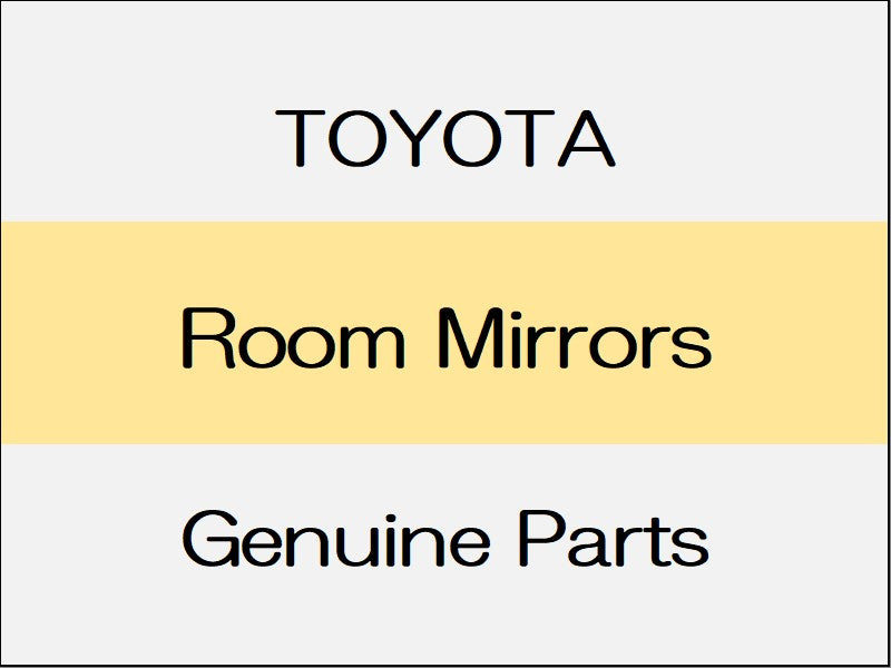 [NEW] JDM TOYOTA C-HR X10¥50 Room Mirrors / G-T, G