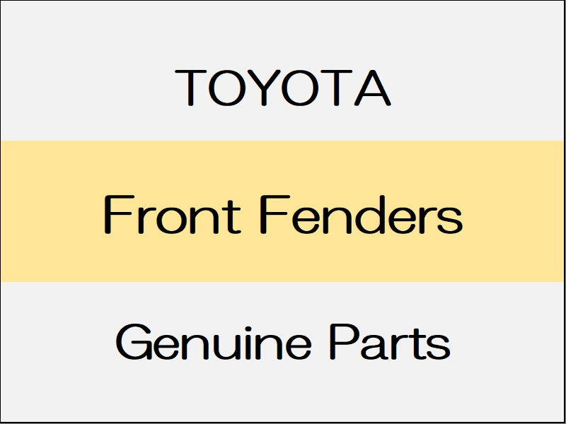 [NEW] JDM TOYOTA C-HR X10¥50 Front Fenders