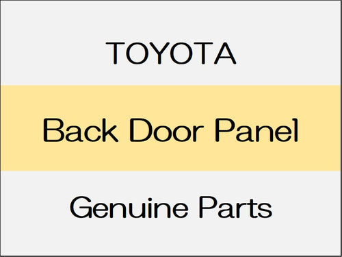 [NEW] JDM TOYOTA C-HR X10¥50 Back Door Panel / from Oct 2019 