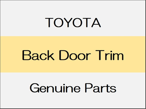 [NEW] JDM TOYOTA C-HR X10¥50 Back Door Trim