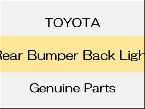 [NEW] JDM TOYOTA C-HR X10¥50 Rear Bumper Back Light / Standard Series G-T Without Rear Fog Lamps from Oct 2019 Standard Series G Without Rear Fog Lamps from Oct 2019 Standard Series G Without Rear Fog Lamps from Oct 2019 Gr Sports