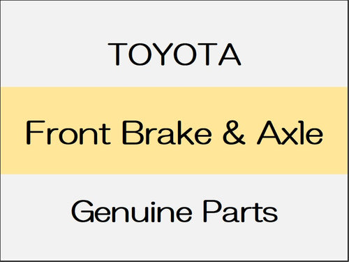 [NEW] JDM TOYOTA C-HR X10¥50 Front Brake & Axle / from Oct 2019 