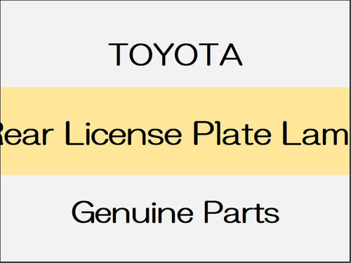 [NEW] JDM TOYOTA YARIS A1#,H1#,P210 Rear License Plate Lamp