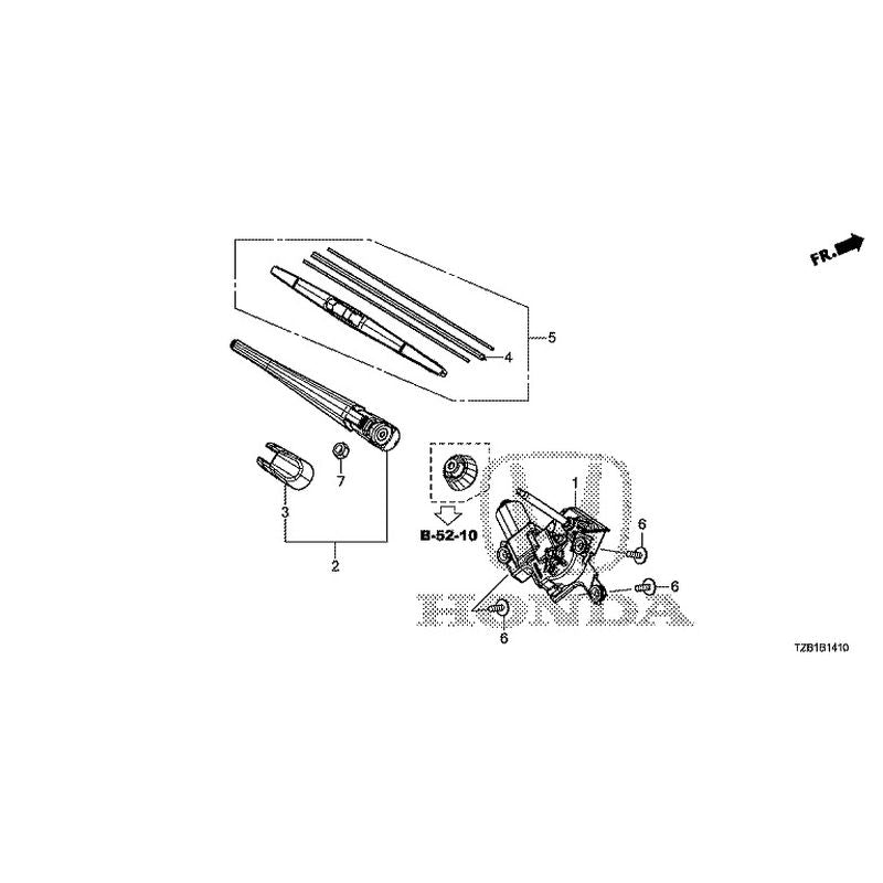 [NEW] JDM HONDA FIT e:HEV GR3 2020 Rear Windshield Wiper GENUINE OEM ...