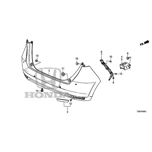 [NEW] JDM HONDA FIT e:HEV GR3 2020 Rear Bumper (1) GENUINE OEM