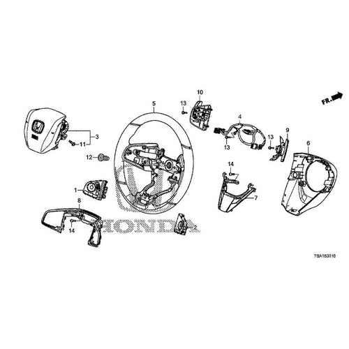 [NEW] JDM HONDA CIVIC FC1 2020 Steering Wheel (SRS) GENUINE OEM