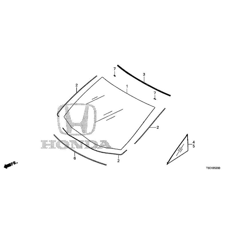 [NEW] JDM HONDA ODYSSEY e:HEV RC4 2021 Front Windshield GENUINE OEM ...