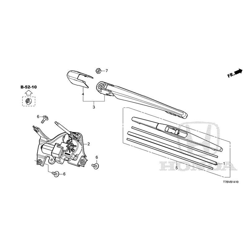 [NEW] JDM HONDA VEZEL HYBRID RU3 2020 Rear Windshield Wiper GENUINE OE ...