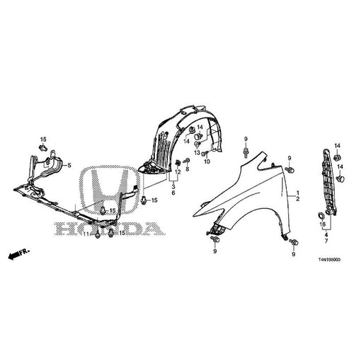 [NEW] JDM HONDA JADE FR5 2019 Front Fenders GENUINE OEM