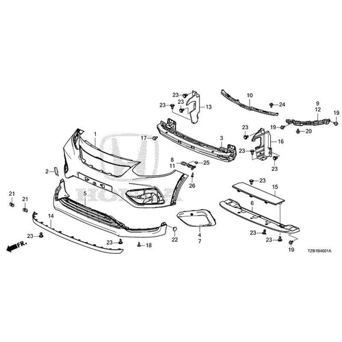 [NEW] JDM HONDA FIT e:HEV GR6 2021 Front Bumper (2) GENUINE OEM