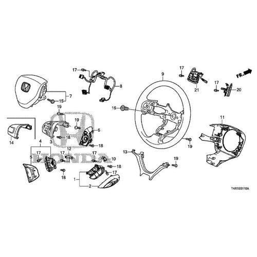 [NEW] JDM HONDA JADE HYBRID FR4 2019 Steering Wheel (SRS) GENUINE OEM