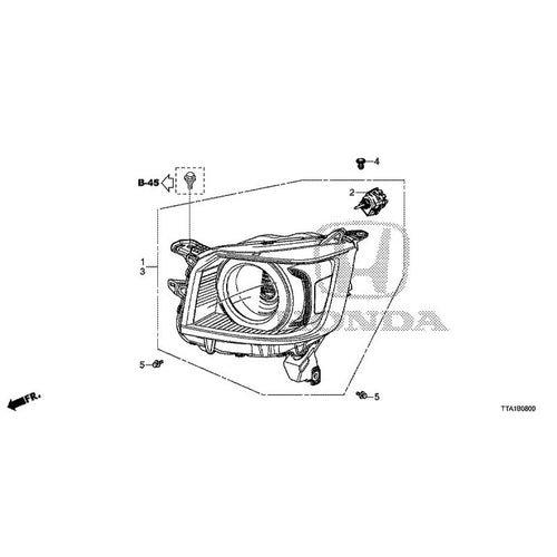 [NEW] JDM HONDA N-BOX JF3 2021 Headlight (1) GENUINE OEM