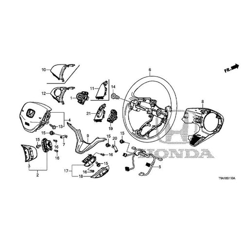 [NEW] JDM HONDA GRACE GM6 2015 Steering Wheel (SRS) GENUINE OEM