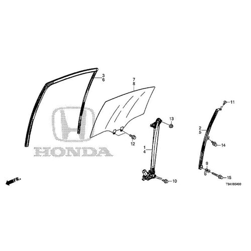 [NEW] JDM HONDA GRACE GM6 2015 Rear Door Glass/Regulator GENUINE OEM