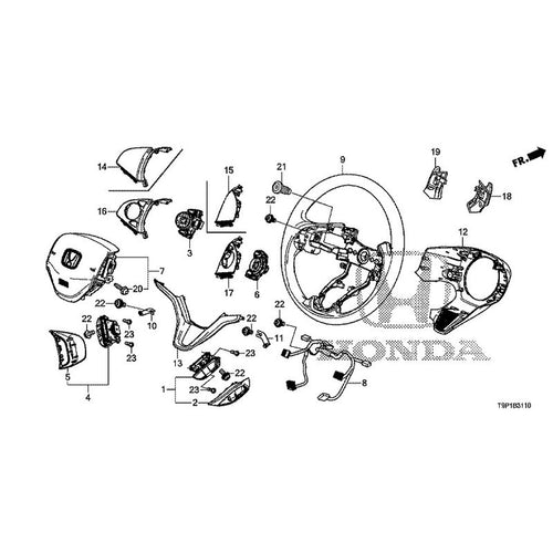 [NEW] JDM HONDA GRACE HYBRID GM4 2015 Steering Wheel (SRS) GENUINE OEM
