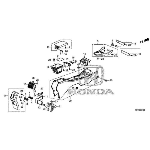 [NEW] JDM HONDA GRACE HYBRID GM4 2015 Console GENUINE OEM