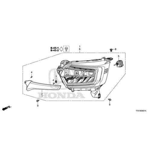 [NEW] JDM HONDA N-BOX CUSTOM JF3 2021 Headlight (2) GENUINE OEM
