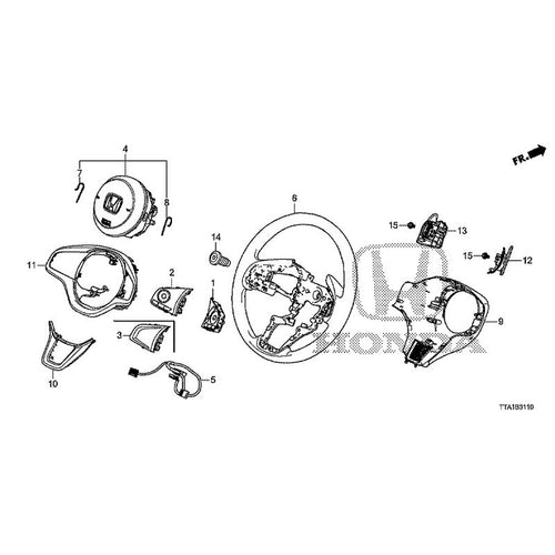 [NEW] JDM HONDA N-BOX CUSTOM JF3 2021 Steering Wheel (SRS) GENUINE OEM