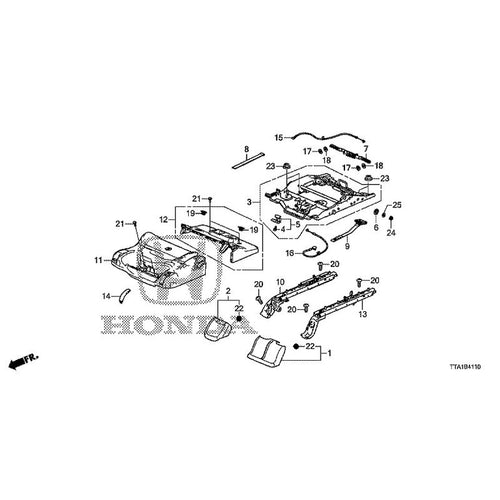 [NEW] JDM HONDA N-BOX CUSTOM JF3 2021 Rear Seat Short Part (R.) GENUINE OEM