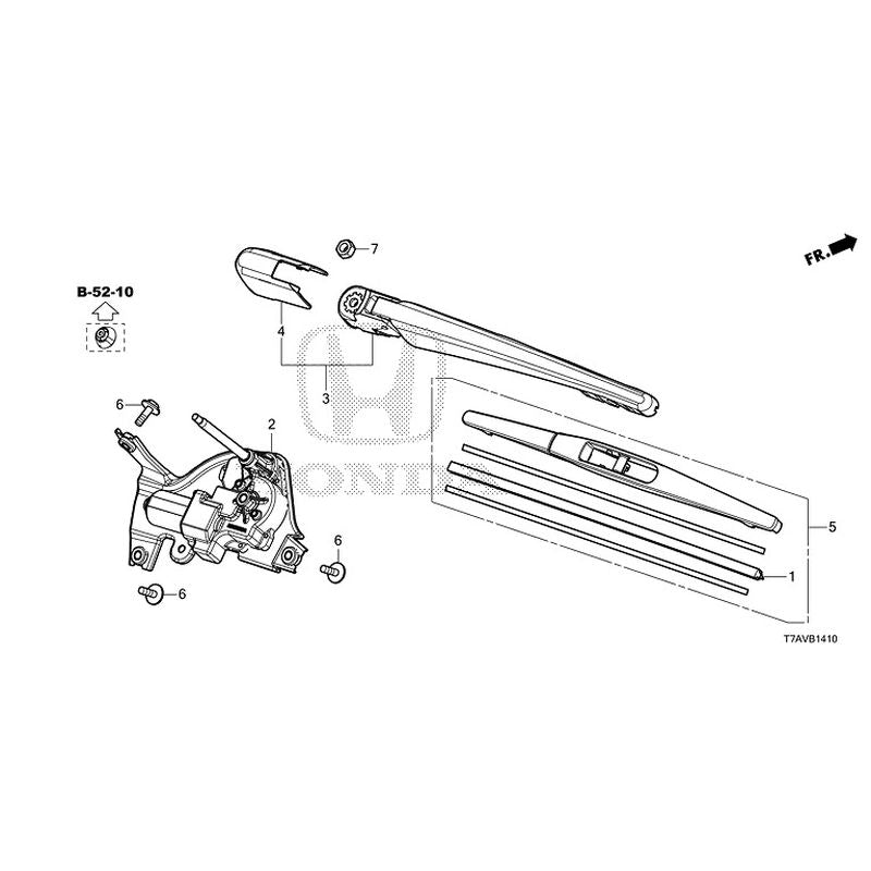 [NEW] JDM HONDA VEZEL RU1 2020 Rear Windshield Wiper GENUINE OEM – JDM ...