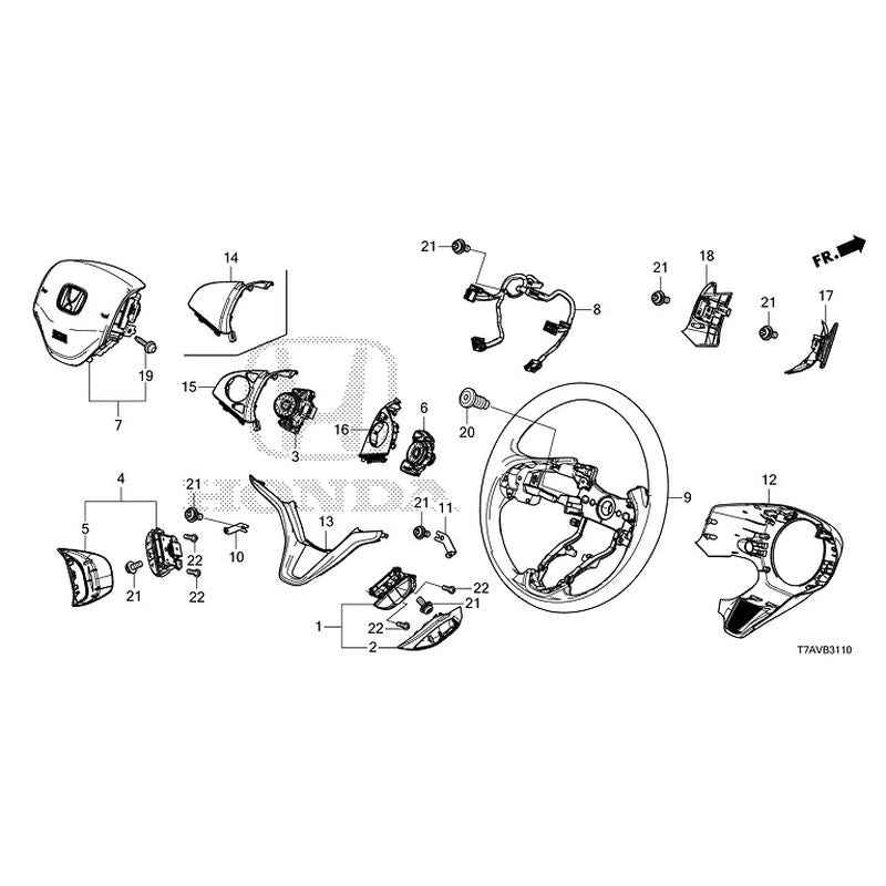 [NEW] JDM HONDA VEZEL RU1 2020 Steering Wheel (SRS) GENUINE OEM – JDM ...