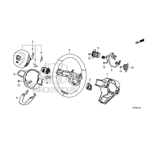 [NEW] JDM HONDA CIVIC FL5 2023 Steering Wheel (SRS) GENUINE OEM
