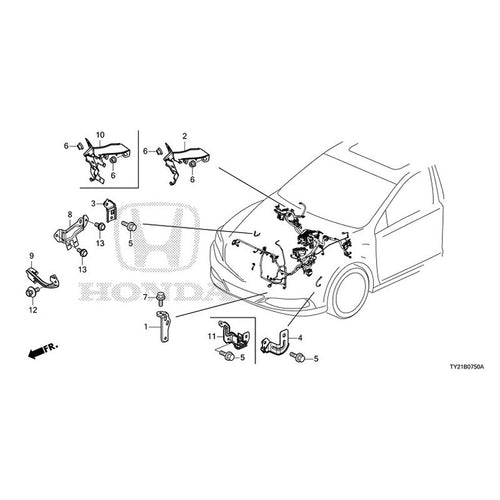 [NEW] JDM HONDA LEGEND HYBRID KC2 2016 Wiring Harness Bracket GENUINE OEM