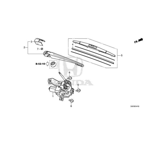 [NEW] JDM HONDA ZR-V RZ3 2023 Rear Windshield Wiper GENUINE OEM