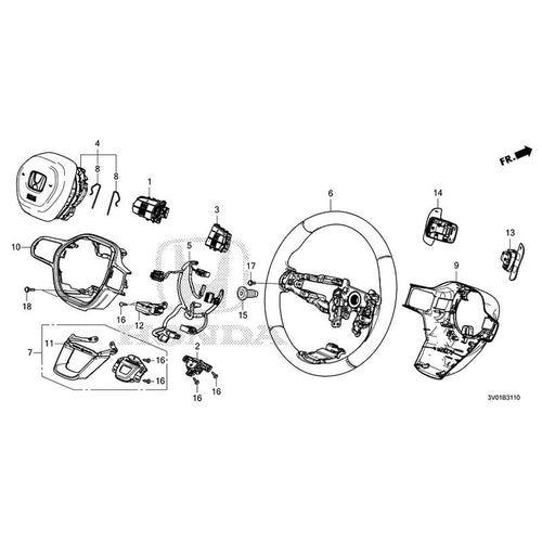 [NEW] JDM HONDA ZR-V RZ3 2023 Steering Wheel GENUINE OEM