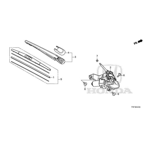 [NEW] JDM HONDA Honda e ZC7 2023 Rear Windshield Wiper GENUINE OEM