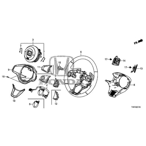 [NEW] JDM HONDA N-WGN CUSTOM JH3 2023 Steering Wheel (SRS) GENUINE OEM