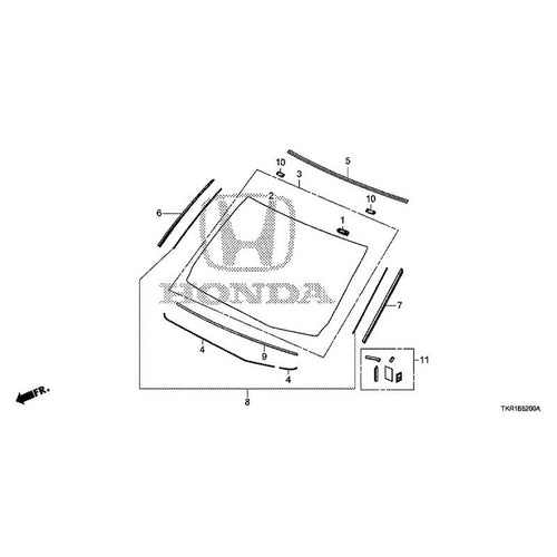 [NEW] JDM HONDA N-WGN CUSTOM JH3 2023 Front Windshield GENUINE OEM