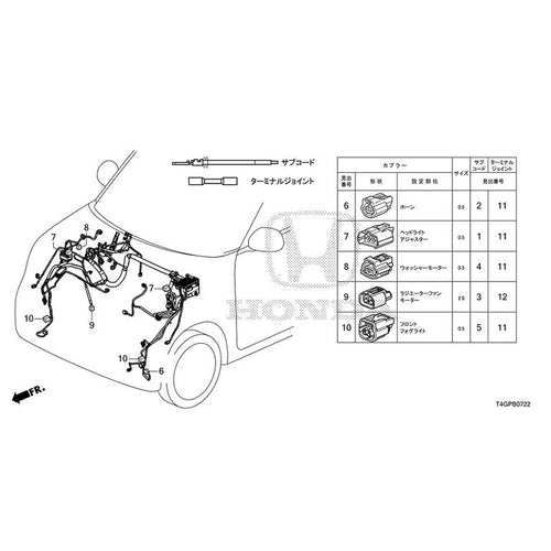 [NEW] JDM HONDA N-ONE JG3 2023 Electrical Connector (Front) GENUINE OEM