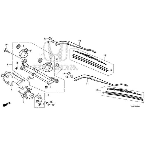 [NEW] JDM HONDA N-ONE JG3 2023 Front Windshield Wiper GENUINE OEM