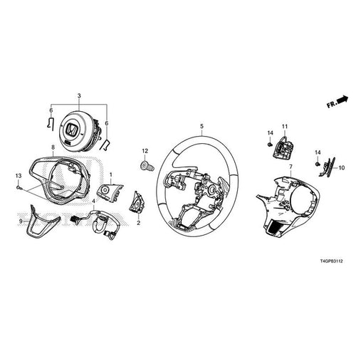 [NEW] JDM HONDA N-ONE JG3 2023 Steering Wheel (SRS) GENUINE OEM